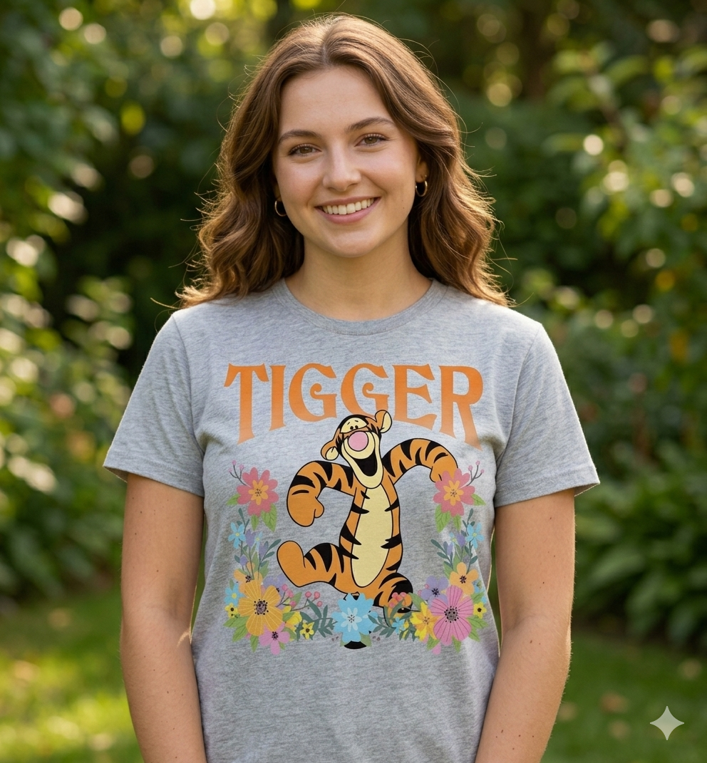 Cute Disney-Inspired Pooh, Tigger, Eeyore, & Piglet Shirts – The Perfect Gift for Him or Her