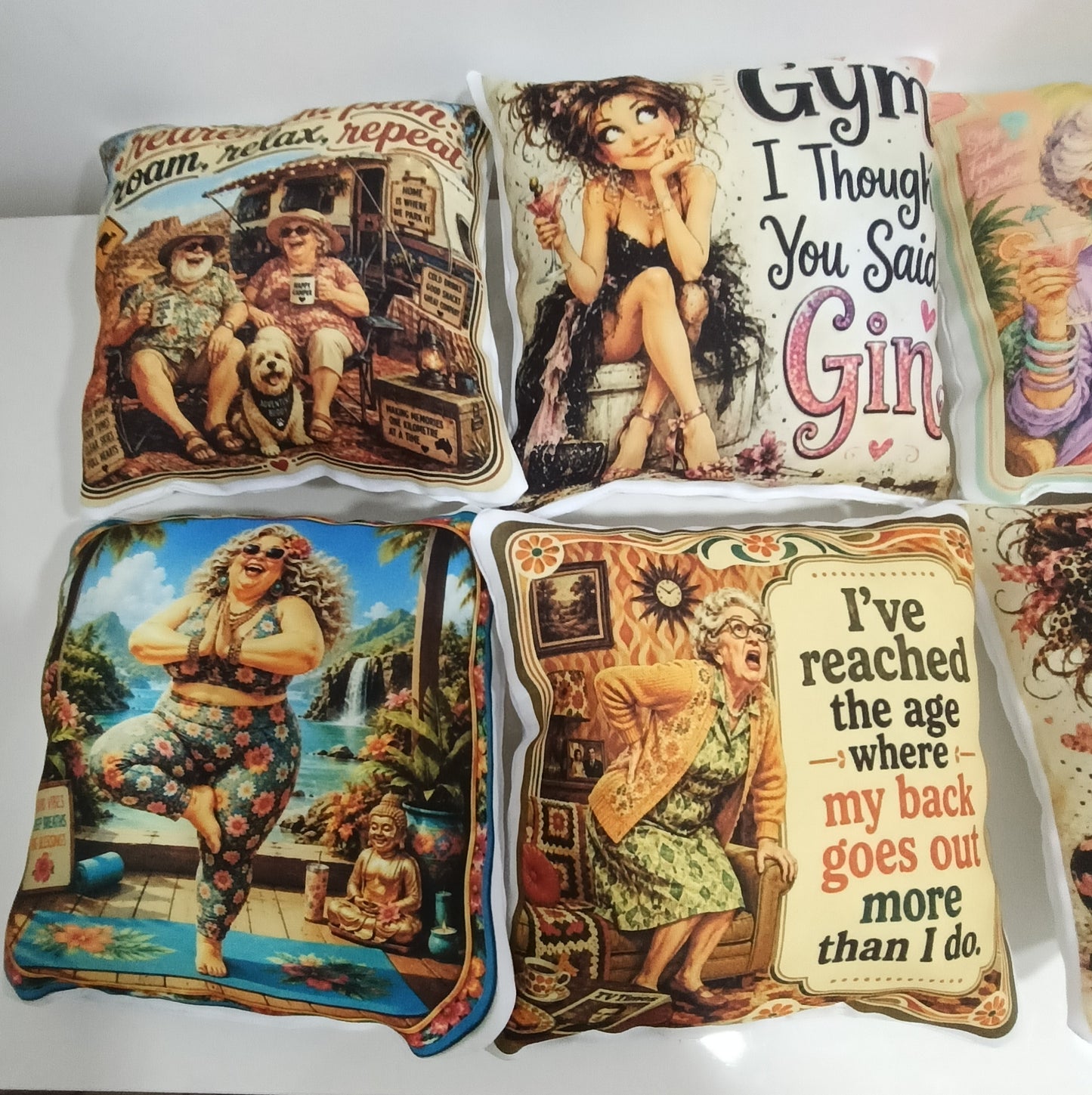 Miniature Handmade Cushions - Full Colour Printing - 22cm in Size