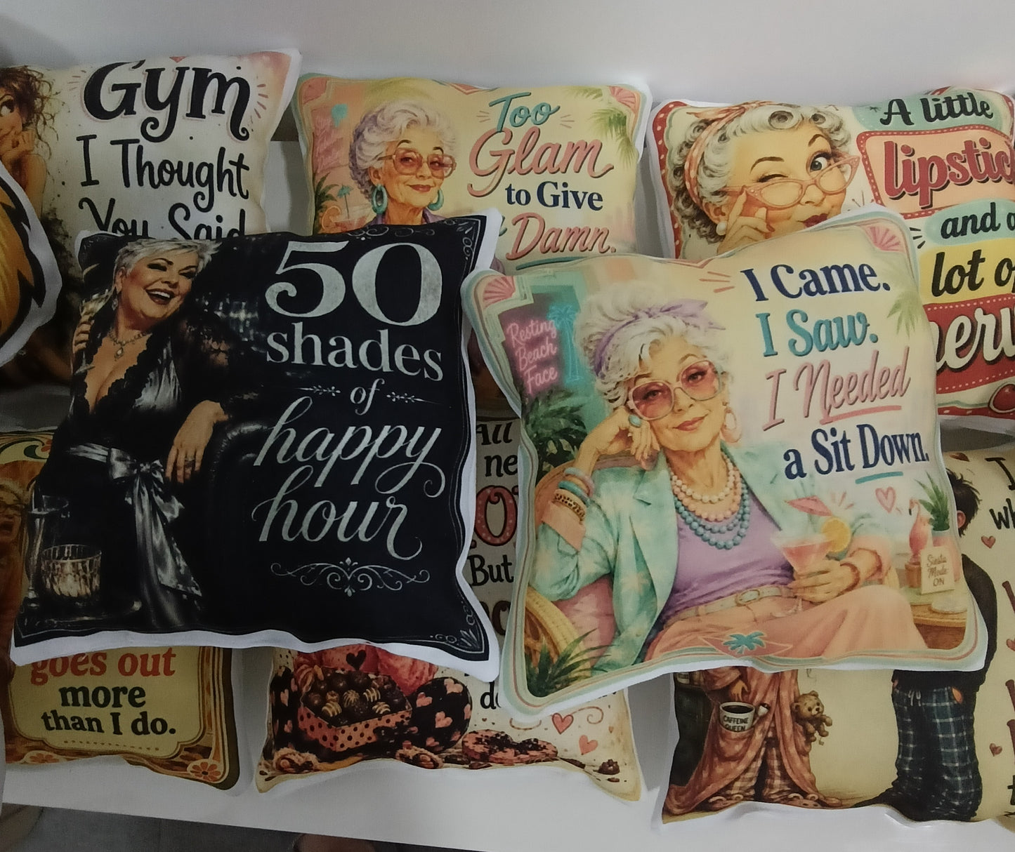 Miniature Handmade Cushions - Full Colour Printing - 22cm in Size