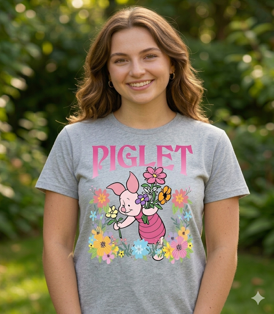 Cute Disney-Inspired Pooh, Tigger, Eeyore, & Piglet Shirts – The Perfect Gift for Him or Her